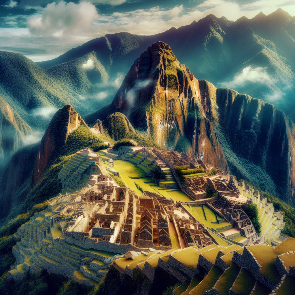 Machu Picchu – zaginione miasto Inków w Andach.