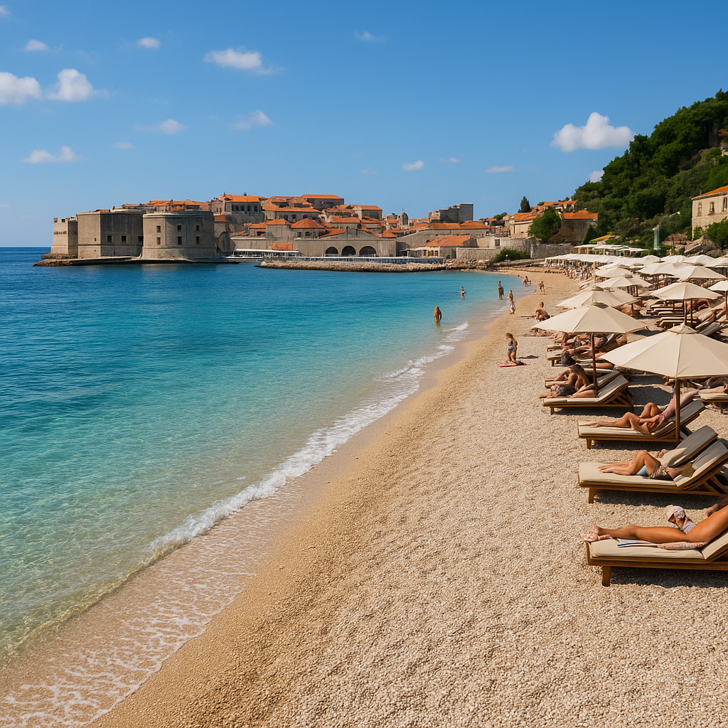 Plaża Banje (Dubrovnik) – Chorwacja