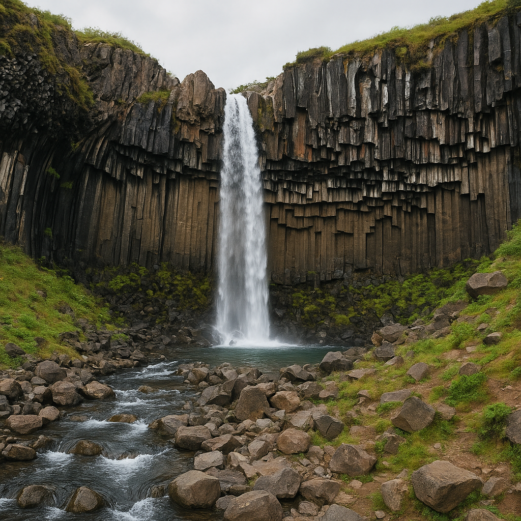 Wodospad Svartifoss – Islandia